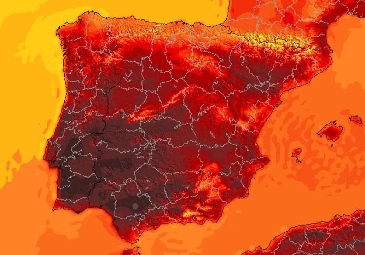 Weather forecast in Spain